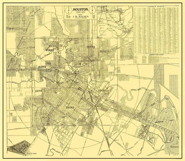 Plan historique de Houston