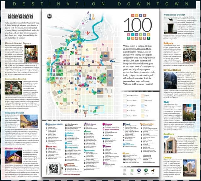 Plan des monuments de Houston