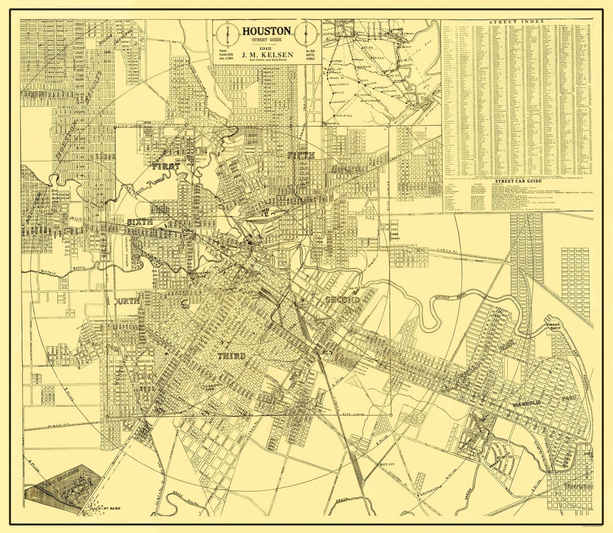Plan historique de Houston